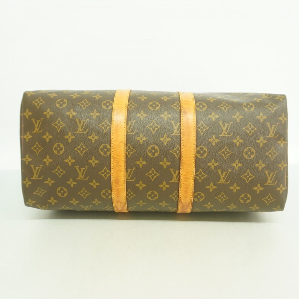 LOUIS VUITTON Authentic Brown Monogram Keepall 45 Boston Bag - Picture 3 of 13